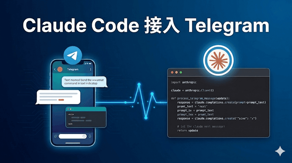 Claude 版的龙虾？Claude Code 接入 Telegram，远程指挥 AI 干活